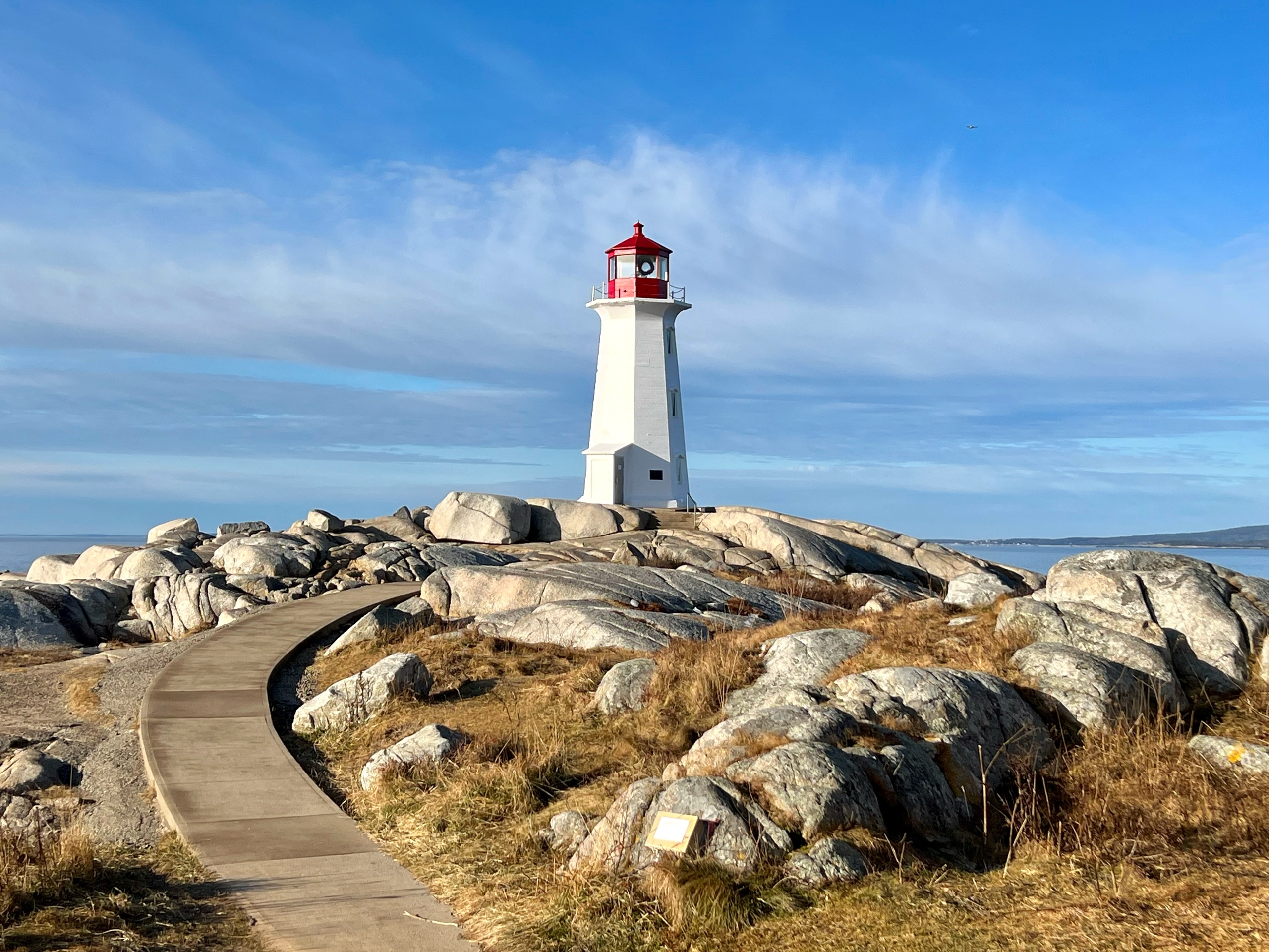 Lighthouse in Peggy’s Cove in Nova Scotia, Canada.